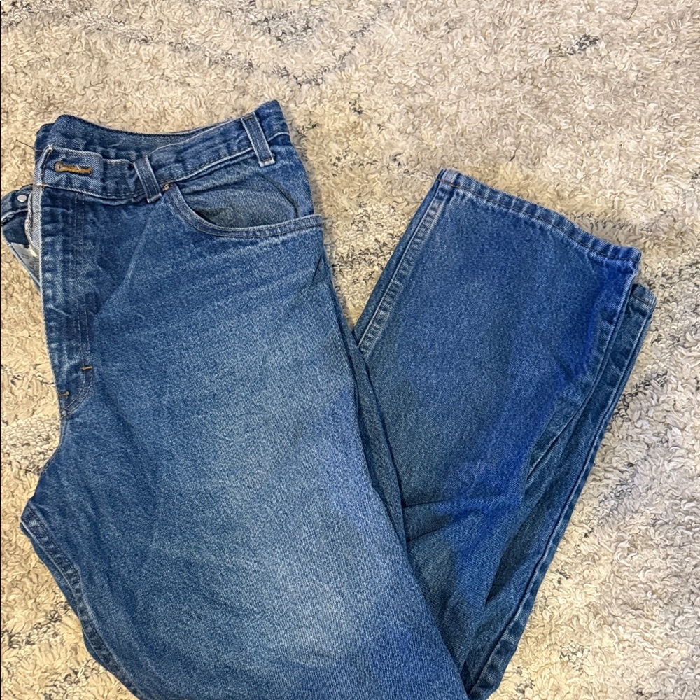 Men's Relaxed Fit Blue Jeans